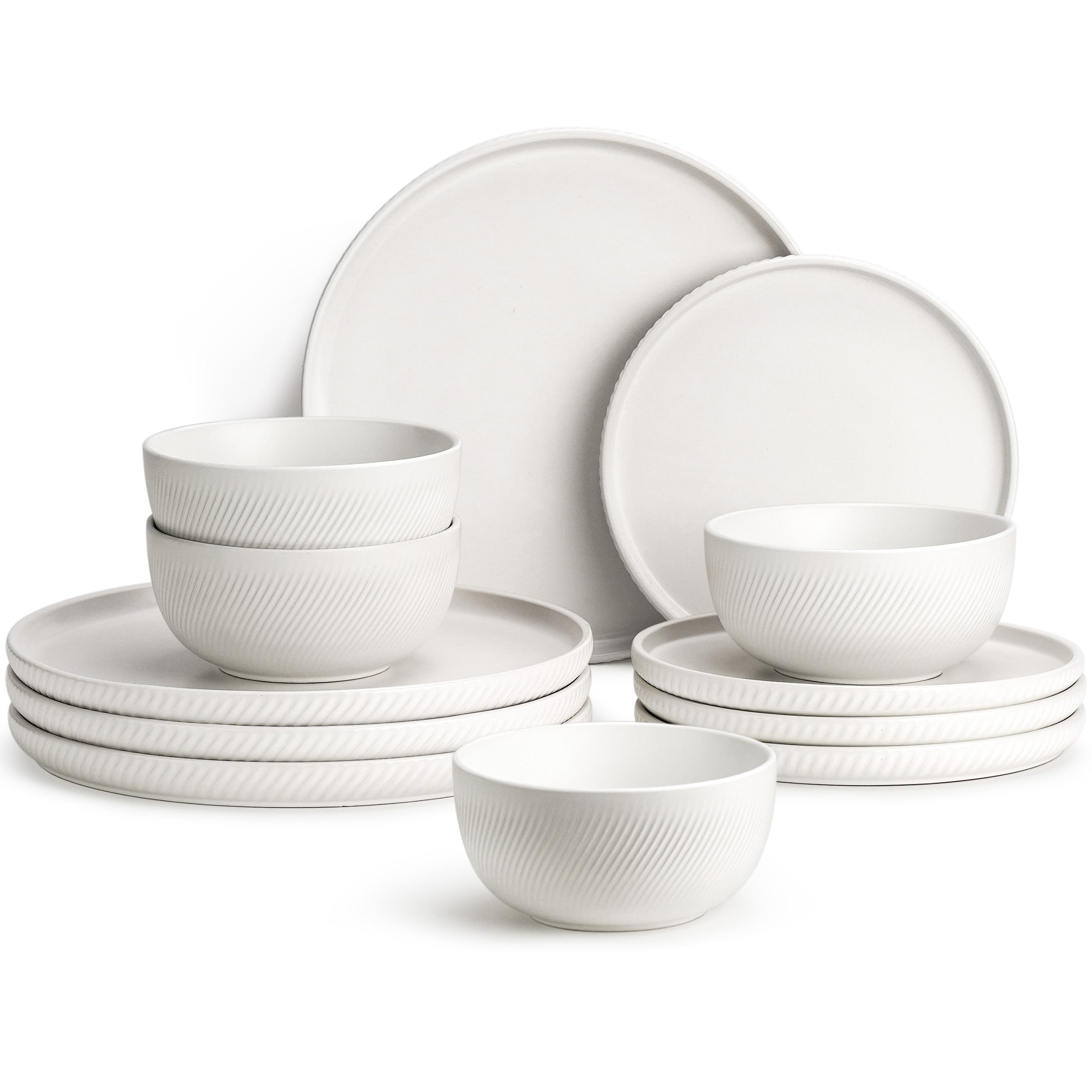 Snowcrest White Earthsong Dinnerware Sets